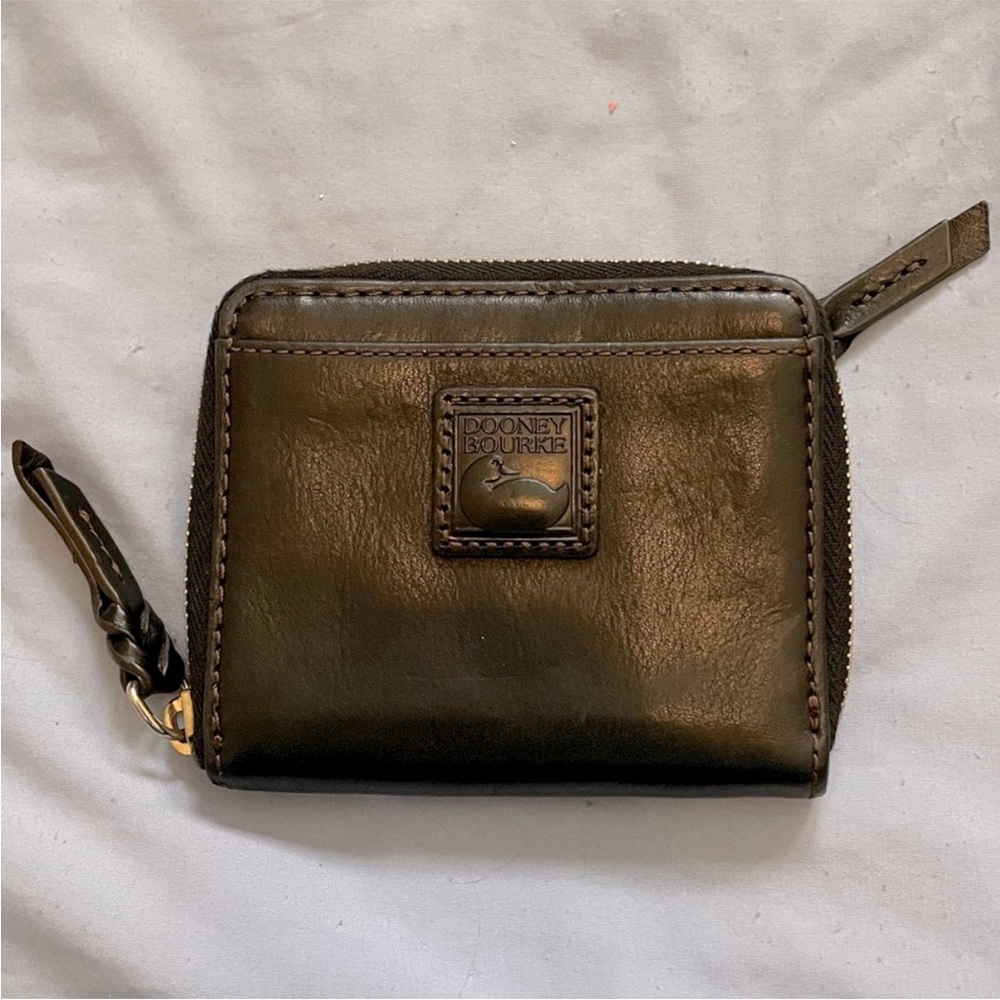 Dooney & Bourke Black Florentine Zip Around Wallet
